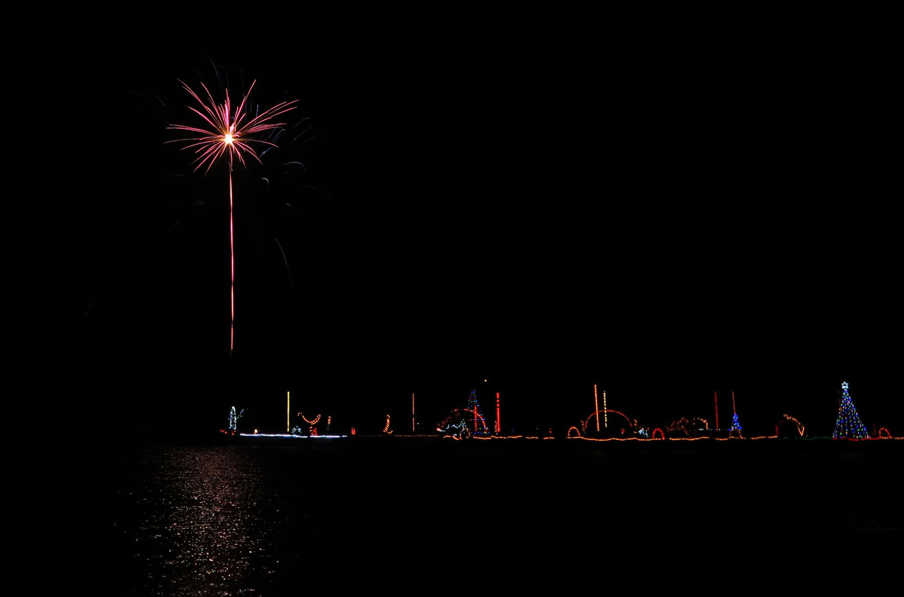 bahamas, abaco, green turtle cay, fireworks, new years