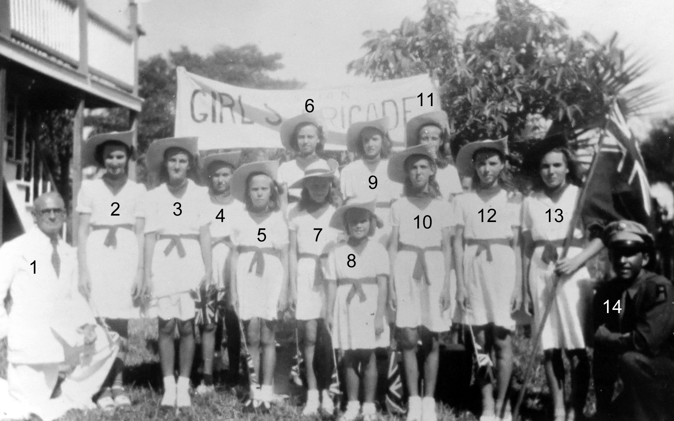 Recognize any of the members of the Green Turtle Cay Girls' Brigade?