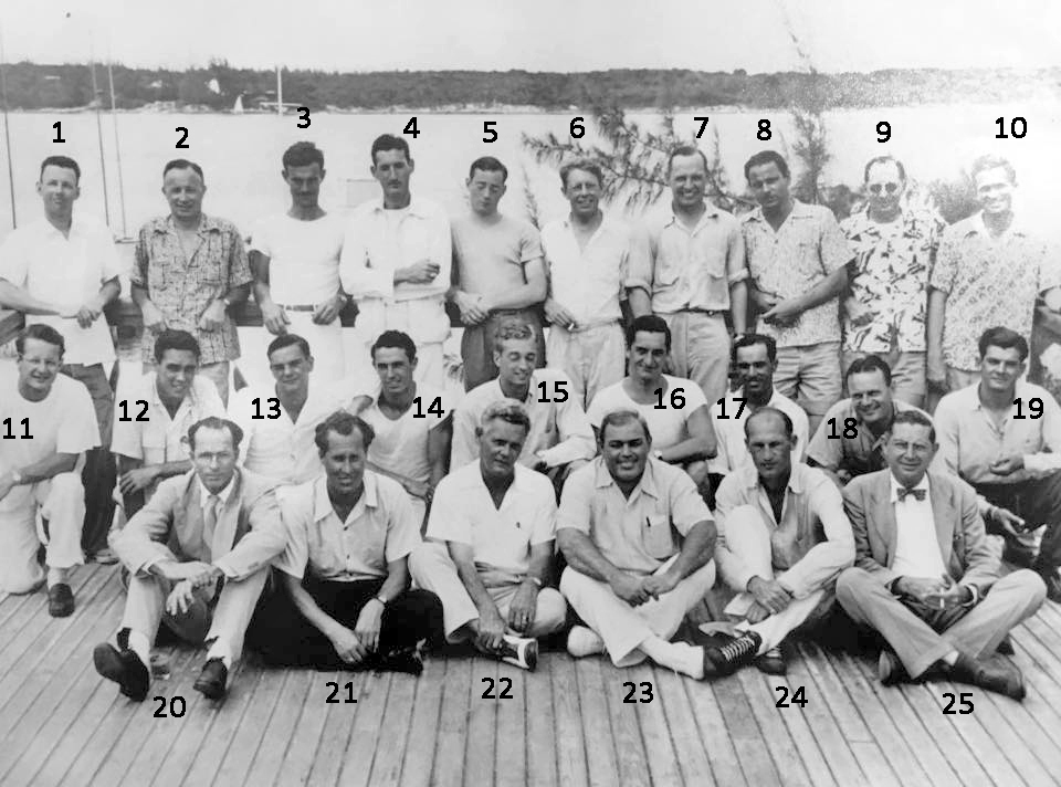Can you identify anyone in this photo taken in Nassau sometime during the 1940s or 50s?
